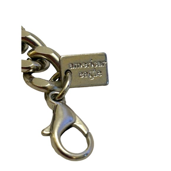 American Eagle Statement Necklace With Crystal & Turquoise Accents - Picture 5 of 16